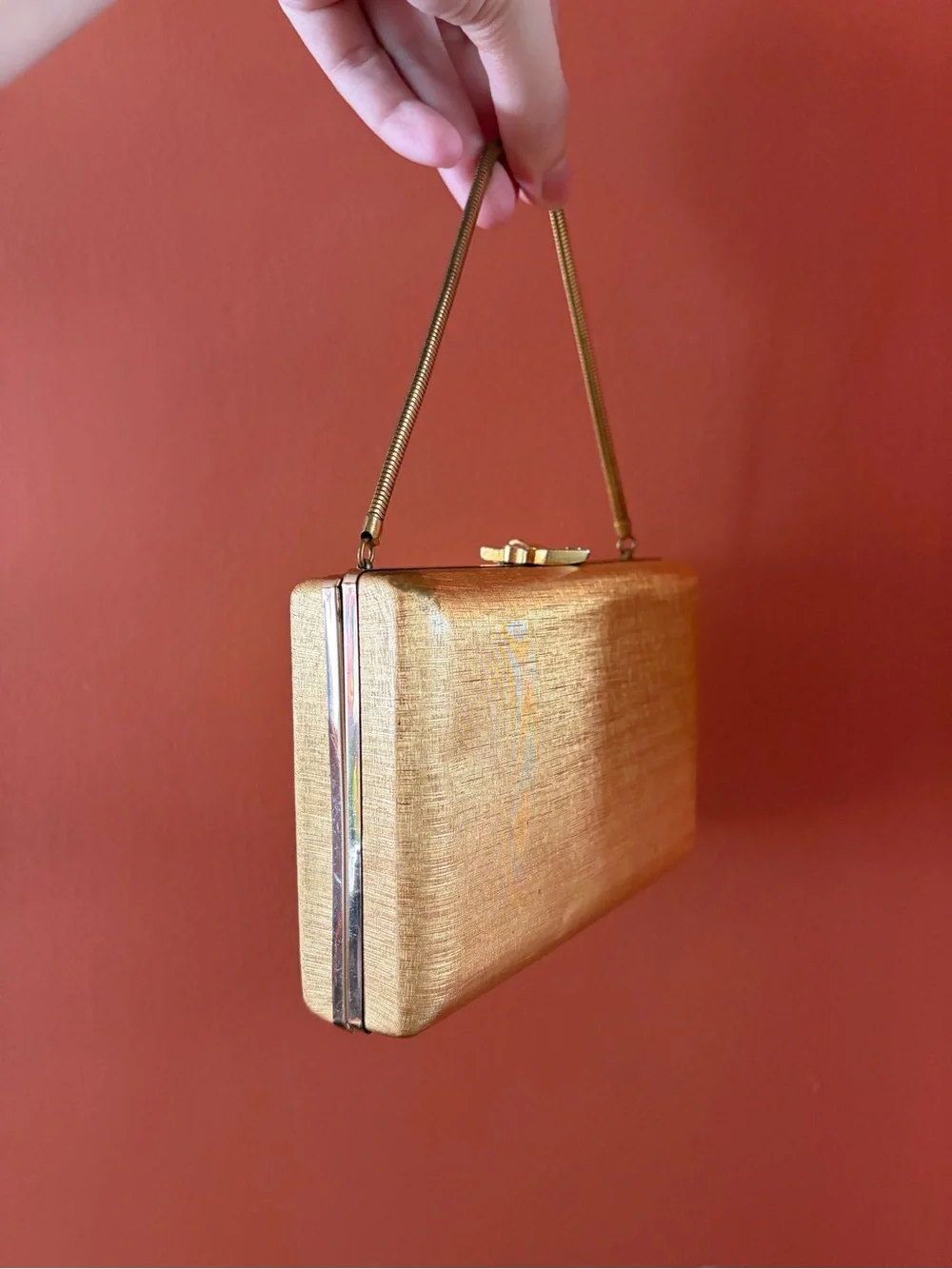 Antique Volupté gold handbag